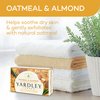 Yardley London Nourishing Bath Soap Bar Oatmeal & Almond, Helps Soothe Dry Skin & Gently Exfoliates with Natural Oatmeal, 4.0 oz Bath Bar, 1 Soap Bar