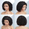 Tinashe Short Curly Pixie Cut Bob Wigs Human Hair Glueless Short Curly Bob Wig Pre Plucked 13X4 Lace Front Wigs Human Hair Pixie Cut Lace Front Wigs For Black Women (10inch, Pixie Cut Bob Wig)