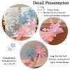 8 PCS Princess Snowflake Hair Clips Blue White Pink Christmas Hair Accessories for Girls Xmas Bow Holiday Claw Clips Silvery Glitter Snowflake Hairpins for Women Christmas Party Gifts Decorations