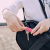 Beautyflier Cute Elastic Lip Balm Holder Keychain, Lipstick Sleeve Chapstick Sleeve Holder for Burts Bees Chapstick