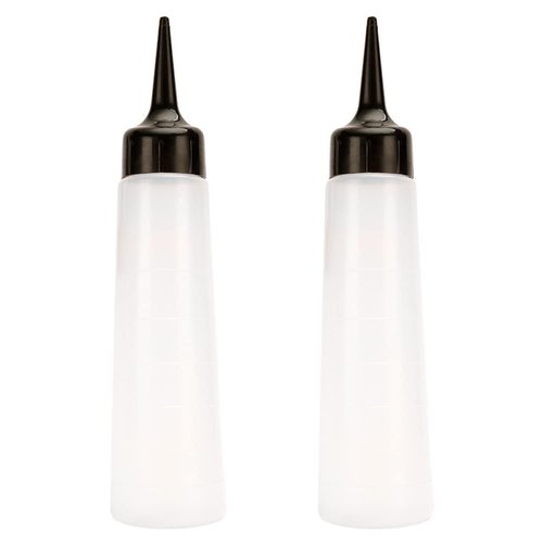 lasenersm 2 Pieces Hair Dyeing Bottle Hair Coloring Bottle Hair Application Bottle Hair Color Applicator Bottle Shampoo Bottle Shampoo Pot with scale(Black, 250ml)