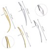SHEHARUHI 8 Pcs Interlocking Tool for Locs Sisterlock Retighten Tool Dreadlock Crochet Needle for Hair Extensions Styling Tools (Gold, Silver)