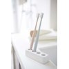 YAMAZAKI home 2612 Yamazaki Home Toothbrush Stand-Holder & Organizer for Bathroom, One Size, White