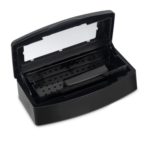 Ranrose Nail Tips Art Tools Clean Box,Plastic Nail Tray for Cleaning Container Plastic Clean Box Storage Organizer for Nail,Manicure Tools Nail Tips Art Equipment for Salon SPA