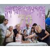 INRUI Purple Happy 70th Birthday Photography Background Girls Sweet Seventy Years Old Birthday Party Decorations Backdrop 7x5FT