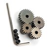 FainWan 4-Pack Steel Metal Mod 0.6 Module Pinion Gear Set Motor Gears 5mm Shaft Hole 17T 21T 26T 29T for RC Cars Trucks Crawlers Buggies