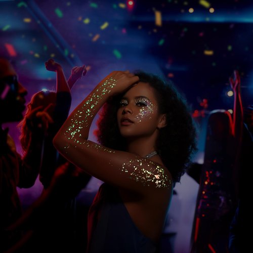 Teenitor 12 Colors Glow in The Dark Glitter Gel, Body Glitter Gel Face Glitter Gel Hair Glitter Gel, UV Black Light Glitter, Chunky Glitter Makeup for Raves Festivals