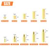 HELIFOUNER 242 Pieces M2.5 Male Female Hex Brass Spacers Standoffs Screws Nuts Assortment Kit, Threaded Pillar for Printed Circuit Board Motherboard