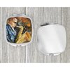 Caroline's Treasures JMK1277SCM Jazz Sazophone Compact Mirror Decorative Travel Makeup Mirror for Women Girls Gifts Pocket Makeup Mirror Folding Handheld
