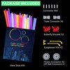 AIVANT Glow Sticks Bulk Party Supplies | 60 PCS 8 Inch Glowsticks with Connectors for Eyeglasses Balls Butterflies | Glow in the Dark Light Up Sticks Party Favors Decorations