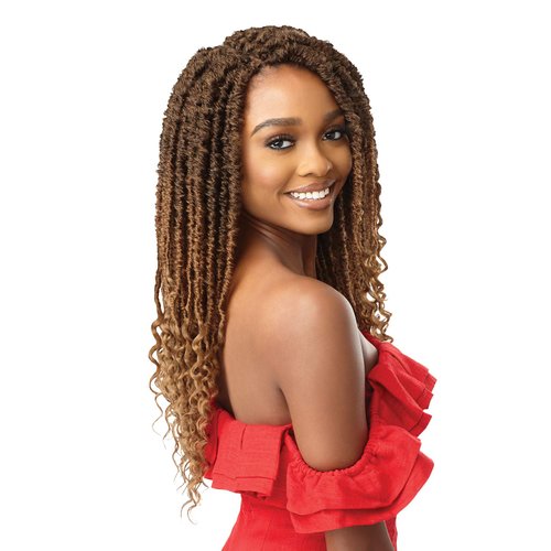 Outre Crochet Braids X-Pression Twisted Up 2X Bonita Summer Splash Locs 18" (5-pack, 1B)