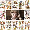 ANIUVOT Western Temporary Tattoos Cowboy Cowgirl Kids Birthday Party Favors 12 Sheets, Rodeo Bachelorette Tattoos, Giddy Up Bach Party Decorations, Children Goody Bag Fillers for Halloween Christmas