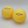 Aolowewin Spike Replacement Balls | Roundnet Game Balls | Strong Bounce Ball | 3.5inch Yellow Soft Rubber Balls 3-Pack | Lawn Beach Volleyball (3)