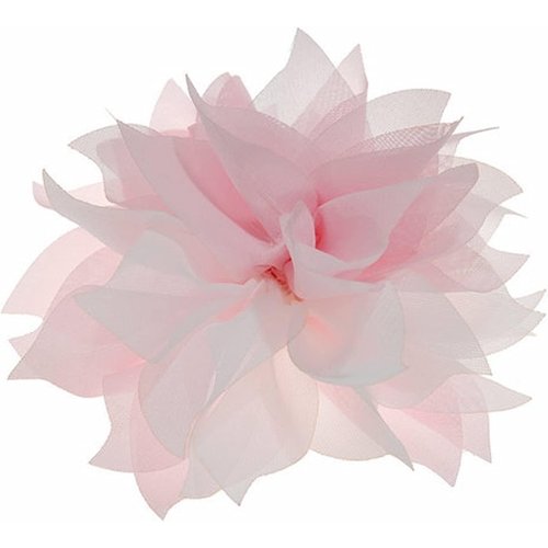 Mecool Lady Peony Party Wedding Brooch Corsage Hair Head Clip Headdress Flowers (Pink Color&acutiflorous)