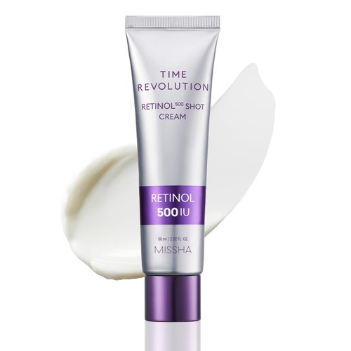 MISSHA Time Revolution Night Repair Retinol 500 Shot Cream 2.02 Fl oz - Advanced Korean Retinol C...