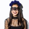 Geyoga Flower Hair Clip Set, 6 Pcs Rose Hair Accessories for Women Girls Wedding Dancing Party (Navy Blue)