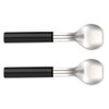 Rada Cutlery Ice Cream Scoop-Black Resin Handle Made in the USA, 9-1/4 Inches