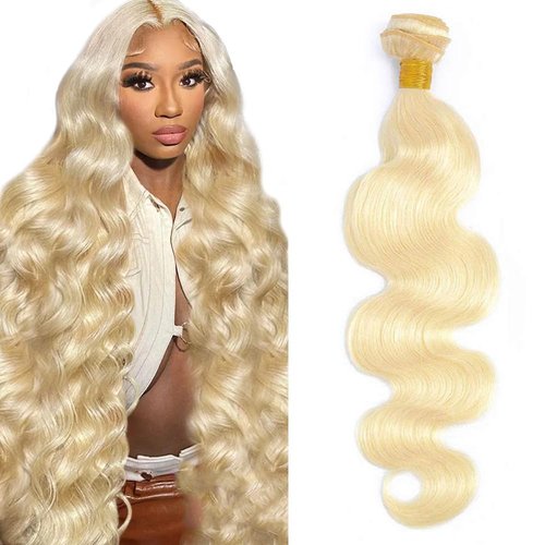 32 Inch 613 Bundles Human Hair Blonde Body Wave Human Hair Bundles Brazilian Virgin Remy Hair 1 Bundle 613 Body Wave Bundles Hair Extensions For Women