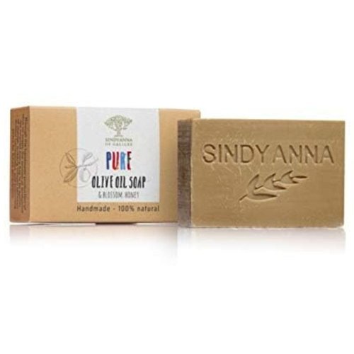 SINDYANNA OF GALILEE Handmade Bar Soap, 100 Natural, fair trade, olive oil, Bar soaps Olive Oil Blossom Honey (Honey)