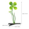 LOGOFUN 40pcs Four-leaf Clover Hair Clips Plants Hairpins Sprout Hair Barrette Adorable Hair Accessories for Little Girls