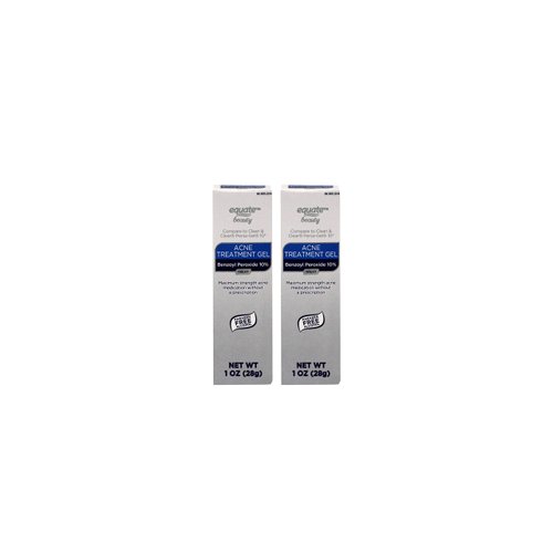 Equate 10% Benzoyl Peroxide Acne Treatment Gel, 1oz, 2 pack