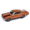 1969 Barracuda Bronze Fire Metallic with Black Stripes Classic Gold Collection 2023 Release 2 Limited Edition to 2932 Pieces Worldwide 1/64 Diecast Model Car by Johnny Lightning JLCG032-JLSP354B