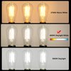 Ascher LED Edison Bulbs 6W, Equivalent 60W, High Brightness Daylight White 4000K, 700 Lumens, ST58 Vintage LED Filament Bulbs with 80+ CRI, E26 Base, Non-Dimmable, Clear Glass, Pack of 8