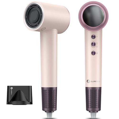 Slopehill Hair Dryer - 110,000 RPM High-Velocity Fast Drying + Low Noise + Lightweight + Intellig...