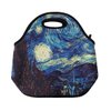 allydrew Insulated Neoprene Lunch Bag Zipper Lunch Box Tote, Starry Night