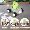 AROLO Baby Car Toys, Toddler Toy, Baby Dinosaur Car Toys, Cars Friction Powered Inertia Toy Cars with Light Music for 6+ Months Boys Girl, Baby Animal Car Toys for Birthday Gift
