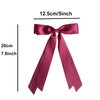 Silky Satin Ribbon Bow Hair Clips for Women Bowknot Hair Ponytail Holder Accessories for Women Girls Toddlers Teens Kids Party Wedding Prom Daily Outfits (Wine Red*2)