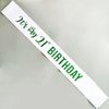 It’s My 21st Birthday Sash,21st Birthday Sash,Glitter Letter 21st Birthday Sash for Girls,Happy 21st Birthday Party Decorations,White and Green