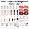 Hydrating Lip Glow Oil for Women,Transparent Clear Lip Gloss for Girls Color changing Plumping Lip Oil Moisturizing Tinted Lip Balm for Lip Care (Crystal, 1 pcs)