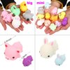 squishies Squishy Toy 5Pcs Medium Size 3inch Party Favors for Kids Kawaii squishies Mochi Animals Stress Reliever Anxiety Xmas Gifts Rabbit Toy Storage Box