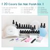 JODSONE 23 PCS Gel Nail Polish Kit with U V Light Popular Color with Durable Base Coat Matte Glossy Top Coat