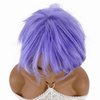 Aimole Short Straight Layered Synthetic Wigs Women Hair Daily Cosplay Party Costume Wig Heat Resistant Fiber (Light Purple)
