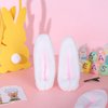Whaline 2 Pair Easter Fluffy Ears Hair Clips White Rabbit Ear Hair Pins Cute Bunny Ear Shape Alligator Snap Hair Barrettes for Toddlers Girls Kids Easter Dress Cosplay Costume Party Hair Accessories
