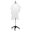Fromm Professional Client Hair Styling and Hair Cutting Cape, Water and Stain Repellent Teflon Coating for Shampoo Bowl and Wet/Dry Cutting, 44" x 58", White with Black Trim