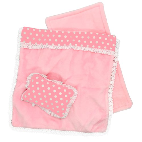 Baby Doll Accessories Doll Bedding Kit Playset Soft Blanket Mattress Pillow Fits 8-12 Inches Doll for Girls Dollhouse Gifts