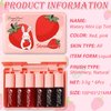 Yishifa 6 Colors Lip Tint Stain Mini Liquid Lipstick, Korean Lip Gloss Moisturizing Natural Velvet Lip Tint, Waterproof Longwear Liquid Blush & Lip Stain, Vivid Color Lip Tint Makeup