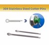 Mariyandh Cotter Pin Assortment Kit,Hardware Pins 130PCS 7 Sizes(M1-M4) Stainless Steel Cotter Pins Trailer Hitch Pin Spring Fastener Assortment Kit for Automotive,Trucks,Small Engine Repair