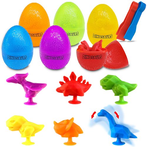 Easter Eggs Counting Dinosaur Egg Toys Matching Games with Sorting Bowls Preschool Learning Activities for Math Color Sorting Educational Sensory STEM Toy for Kids Boys Girls Aged 3+ Years Christmas