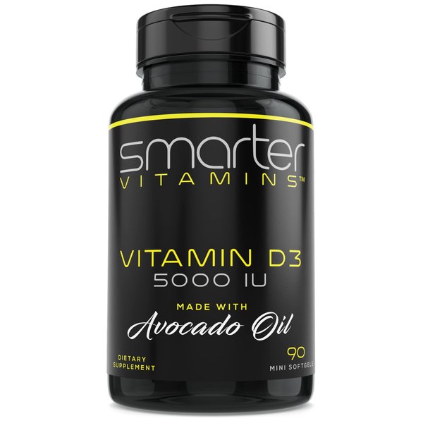 Smarter Vitamin D3 5000 IU in Avocado Oil 125mcg - 90 Mini Softgels