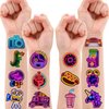 96 PCS Cool Glow Neon Light Temporary Tattoos Themed Birthday Party Favors Decorations Supplies Cute BlackLight Tattoo Stickers Gifts For Kids Boys Girls Prizes Carnival Christmas Holiday Halloween