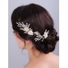 JWICOS Bride Wedding Pearl Hair Pins Bridal Hair Accessories Wedding Hair Piece for Women and Girls