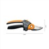 Fiskars Ratchet Pruning Shears, UltraBlade Softgrip 3/4-Inch Bypass Pruner, PowerGear2 Design That Provides 3X More Power on Every Cut