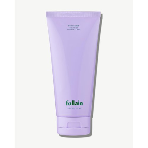 Follain Exfoliating Glycolic + Salicylic Acid Body Scrub for Dull, Dry Skin | Resurfacing AHA + BHA Clay Body Polish for Softer, Smoother Skin - Clean Beauty, Vegan & Cruelty-Free