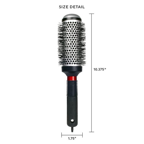 Cricket Technique #370 1.75” Thermal Hair Brush Seamless Barrel Styling Hairbrush Anti-Static Tourmaline Ionic Bristle for Blow Drying Curling All Hair Types