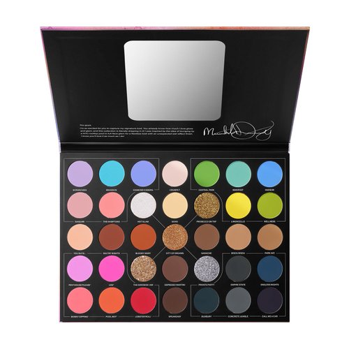 Morphe X Meredith Duxbury Makeup Palette - Artistry Palette with 35 Shades of Neutrals, Pastels & Brights - Made to Build, Blend & Layer Flawlessly for Everyday, Versatile Makeup Looks (1.98 oz)