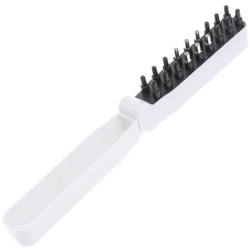Beavorty 1 PC medicine comb liquid guiding comb stainless steel comb oil for massage tools scalp brush scalp applicator Home Scalp Roller Bottles roots